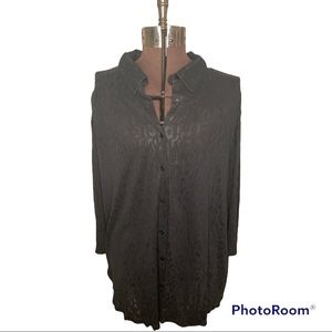 Roamans top, 3X, black